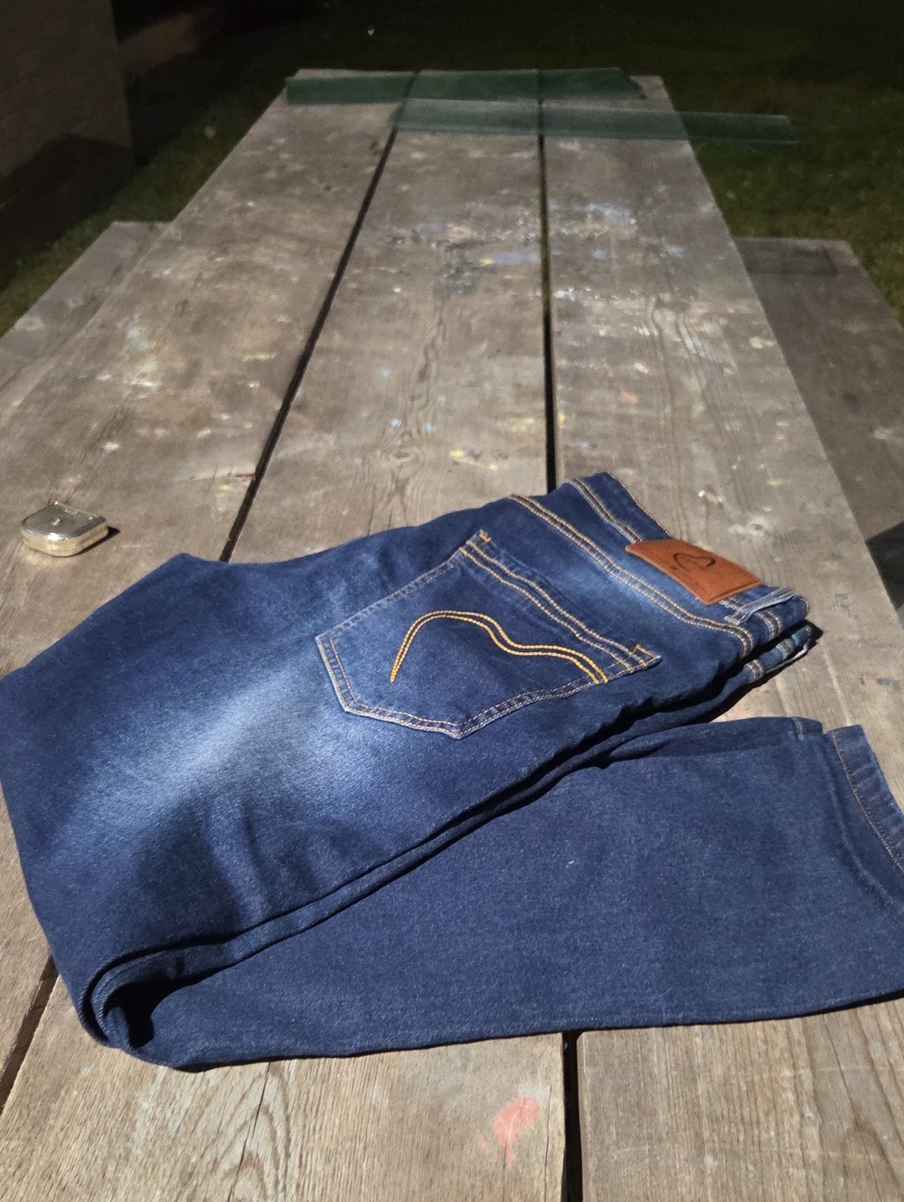 BEING HUMAN-Men's Skinny Jeans in Dark Blue - Classic Slim Fit